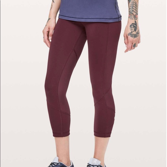 lululemon athletica Pants - Lululemon Pace Rival Crop 22” Size 10 Dark Adobe